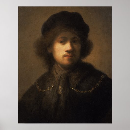 Portrait des Künstlers als junger Mann | 1629-31 Poster (Vorne)