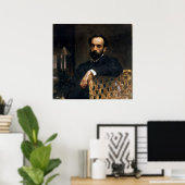Portrait des Künstlers Isaak Ilyich Levitan Poster (Heimbüro)