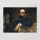 Portrait des Künstlers Isaak Ilyich Levitan Postkarte (Vorderseite)