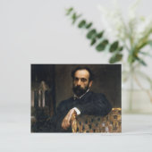 Portrait des Künstlers Isaak Ilyich Levitan Postkarte (Stehend Vorderseite)