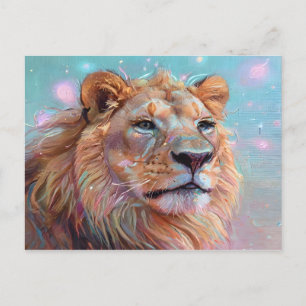 Portrait des Löwen Postkarte
