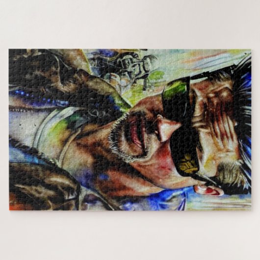 Portrait des männlichen harten Typ Puzzle (Horizontal)