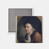 Portrait des Mathematikers Leonard Euler Magnet (Vorderseite/Rückseite)
