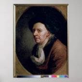 Portrait des Mathematikers Leonard Euler Poster (Vorne)