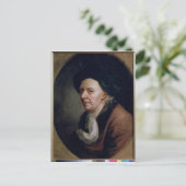 Portrait des Mathematikers Leonard Euler Postkarte (Stehend Vorderseite)