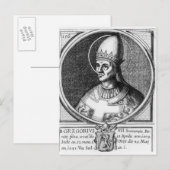 Portrait des Papstes Gregory VII Postkarte (Vorne/Hinten)