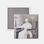 Portrait des Papstes Leo XIII Magnet (Vorderseite/Rückseite)