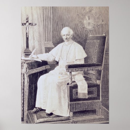 Portrait des Papstes Leo XIII Poster (Vorne)