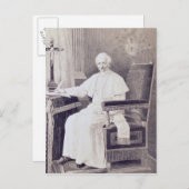 Portrait des Papstes Leo XIII Postkarte (Vorne/Hinten)