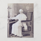 Portrait des Papstes Leo XIII Postkarte (Vorderseite)