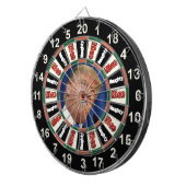 Portrait des politischen Dartbretts von Donald Tru Dartscheibe (Vorderseite rechts)