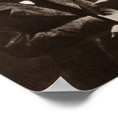 Portrait des polnischen Komponisten Frederic Chopi Poster (Ecke)