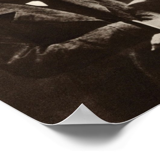 Portrait des polnischen Komponisten Frederic Chopi Poster (Ecke)