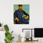 Portrait des Postmanns Joseph Roulin - Van Gogh Poster (Heimbüro)