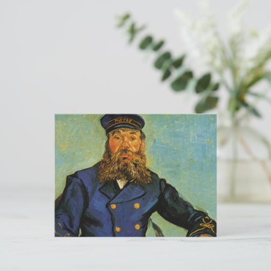 Portrait des Postmanns Joseph Roulin - Van Gogh Postkarte (Stehend Vorderseite)