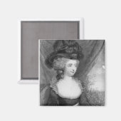 Portrait des Pub Fanny Burney von Henry Magnet (Vorderseite/Rückseite)