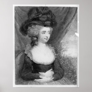 Portrait des Pub Fanny Burney von Henry Poster