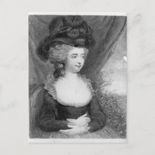 Portrait des Pub Fanny Burney von Henry Postkarte