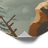 Portrait des Roten Fox Poster (Ecke)