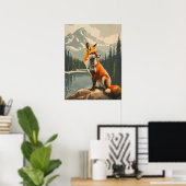 Portrait des Roten Fox Poster (Heimbüro)
