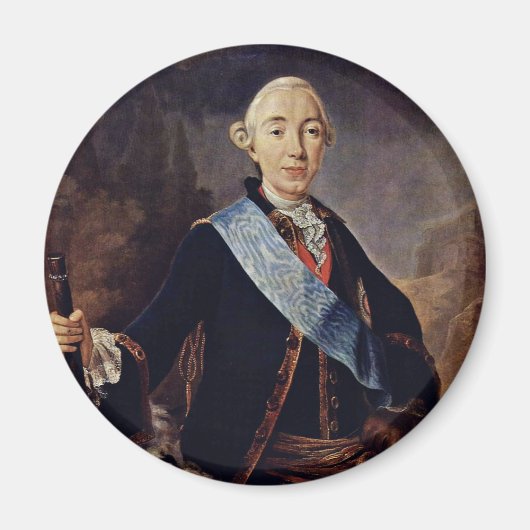 Portrait des russischen Kaisers Peter III. Von Pfa Magnet (Vorne)