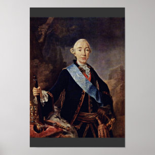 Portrait des russischen Kaisers Peter III. Von Pfa Poster