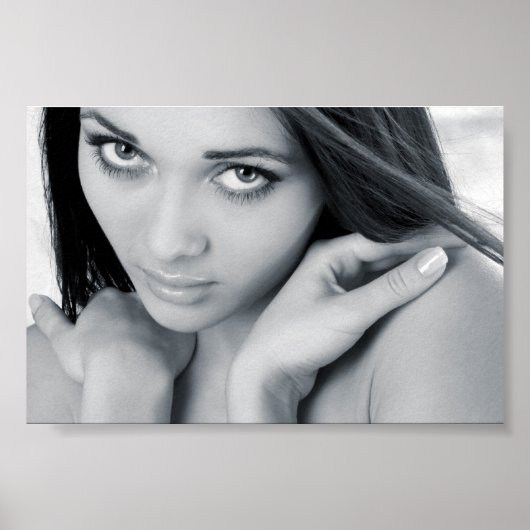 Portrait des schönen Mädchens Poster (Vorne)