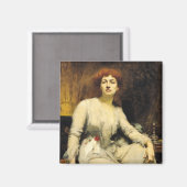 Portrait des Severine 1893 Magnet (Vorderseite/Rückseite)