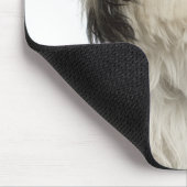 Portrait des tibetischen Terrier Welpen Mousepad (Ecke)