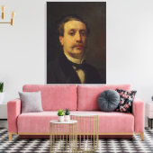 Portrait des Typ von Maupassant 1876 Leinwanddruck (Insitu (Wohnzimmer))