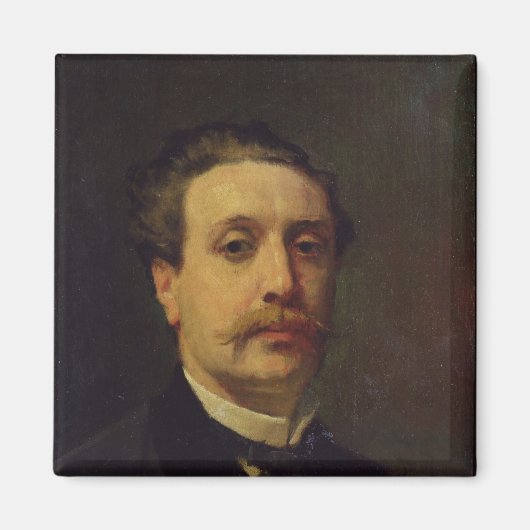 Portrait des Typ von Maupassant 1876 Magnet (Vorne)