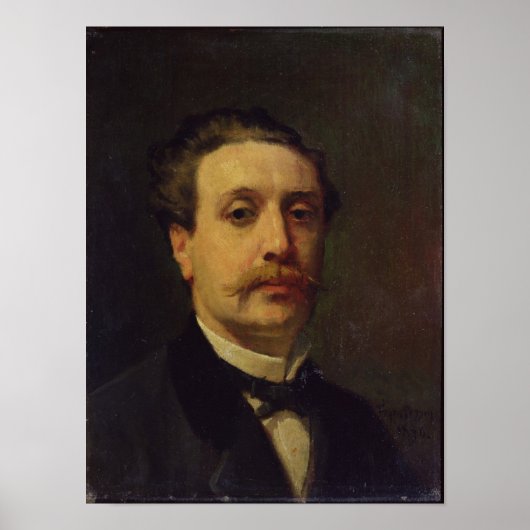 Portrait des Typ von Maupassant 1876 Poster (Vorne)