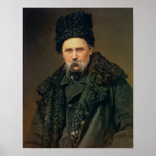 Portrait des ukrainischen Autors Poster (Vorne)