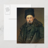 Portrait des ukrainischen Autors Postkarte (Vorne/Hinten)