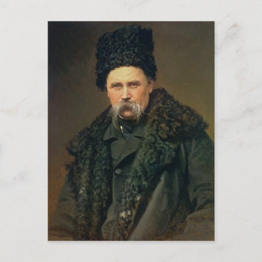 Portrait des ukrainischen Autors Postkarte (Vorderseite)