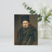 Portrait des ukrainischen Autors Postkarte (Stehend Vorderseite)
