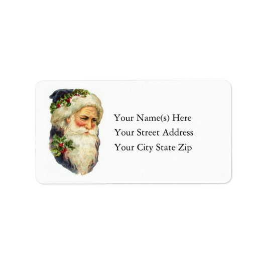 Portrait des Vaters Vintage Adresse Adressaufkleber (Vorne)