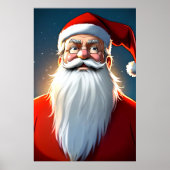 Portrait des Weihnachtsmannes | Art der AI Poster (Vorne)