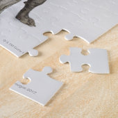 Portrait des Weimaraner Hundes Puzzle (Seite)