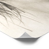 Portrait des weinenden Mädchens - Zeichnend in Ble Poster (Ecke)