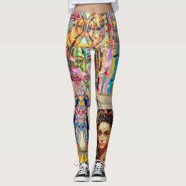 PORTRAIT DESIGNER COLLAGE LEGGINGS