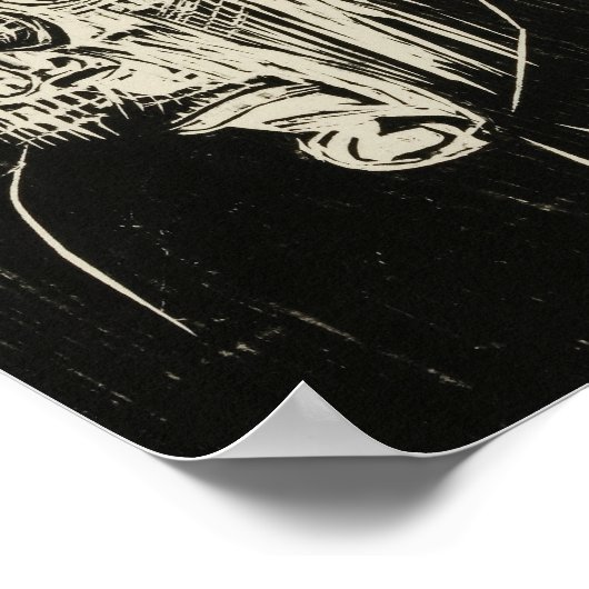 Portrait Edmund Schaeffer | Albert Müller Poster (Ecke)