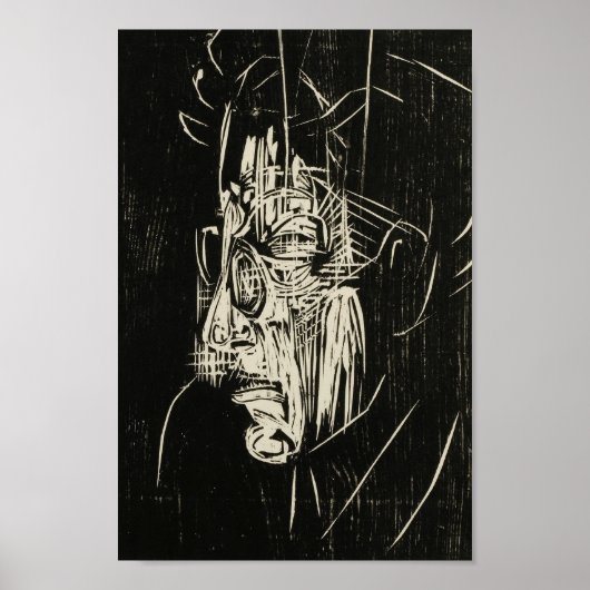 Portrait Edmund Schaeffer | Albert Müller Poster (Vorne)