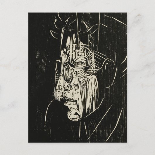 Portrait Edmund Schaeffer | Albert Müller Postkarte (Vorderseite)