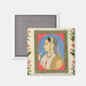 Portrait einer Adelsfrau aus der kleinen Clive Alb Magnet (Vorderseite/Rückseite)