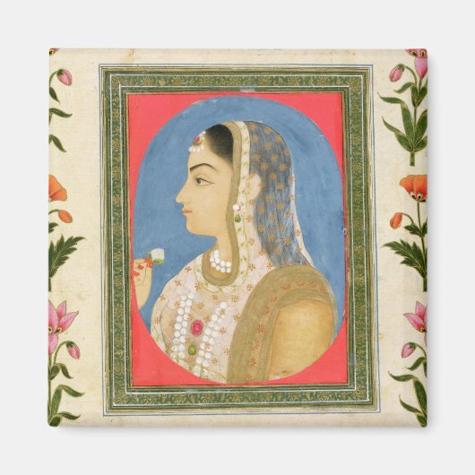 Portrait einer Adelsfrau aus der kleinen Clive Alb Magnet (Vorne)