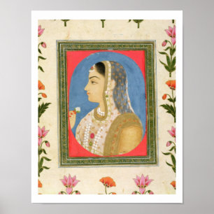 Portrait einer Adelsfrau aus der kleinen Clive Alb Poster