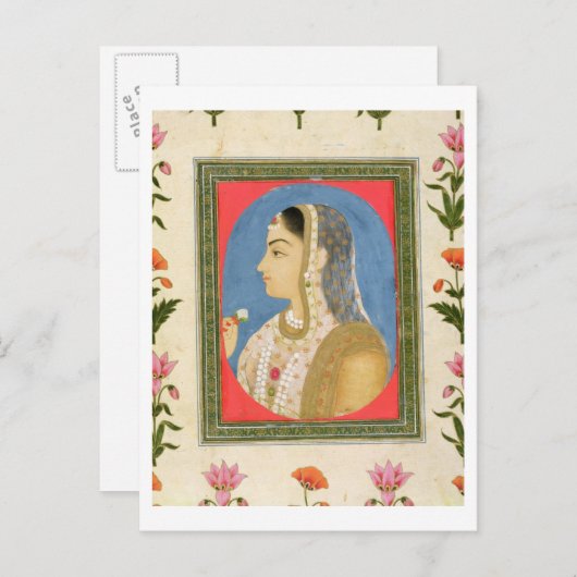 Portrait einer Adelsfrau aus der kleinen Clive Alb Postkarte (Vorne/Hinten)