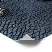 Portrait einer Alien Cowboy mit Hut | Art der AI Poster (Ecke)