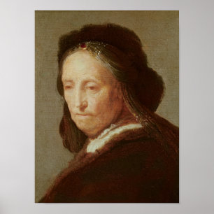 Portrait einer alten Frau, c.1600-1700 Poster